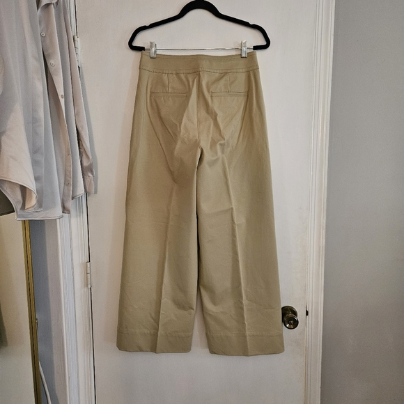J.CREW Officer Patch-Pocket Wide-Leg Pant Stretch Twill in KHAKI size 6 NWT - Picture 6 of 13